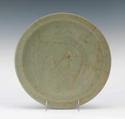 Appraisal: Chinese Longquan Celadon Twin-Fish Song Dynasty Deep bowl form with