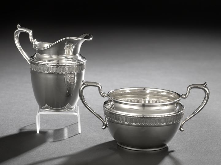 Appraisal: American Sterling Silver Cream and Sugar Set third quarter th