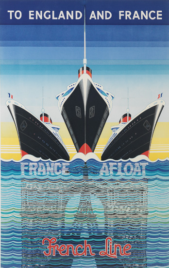 Appraisal: KAY STEWART DATES UNKNOWN FRANCE AFLOAT FRENCH LINE ILE DE