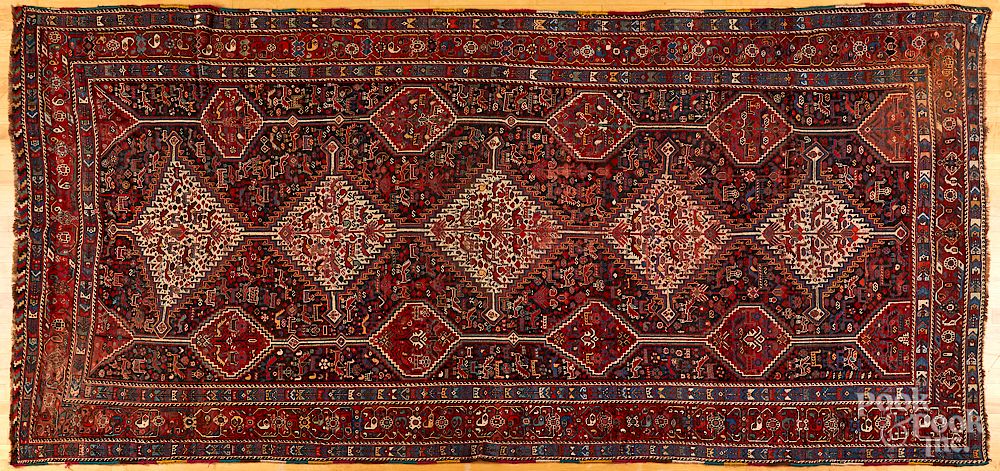 Appraisal: Shiraz carpet early th c Exclusive on Bidsquare Shiraz carpet