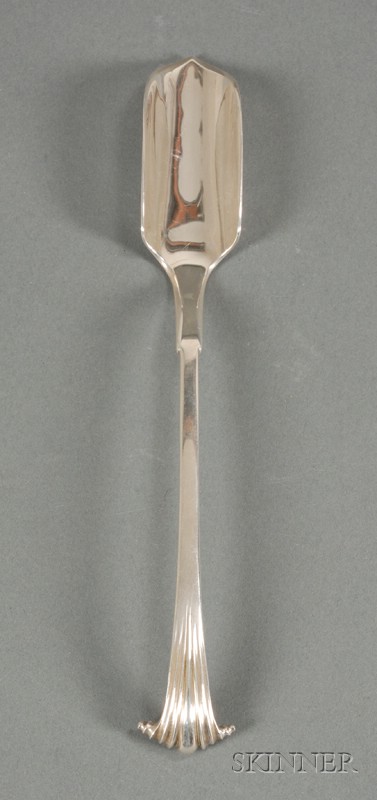 Appraisal: Arthur Stone Cheese Scoop Sterling Silver Gardner Massachusetts - Onslow