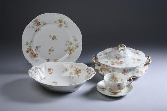 Appraisal: -PIECE LIMOGES PORCELAIN PARTIAL DINNER SERVICE Including twelve dinner plates