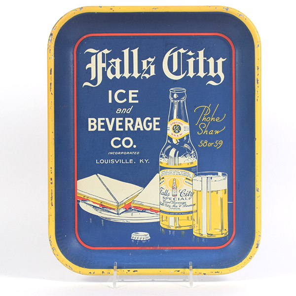 Appraisal: Falls City Ice and Beverage s Prohibition Era TrayReference n