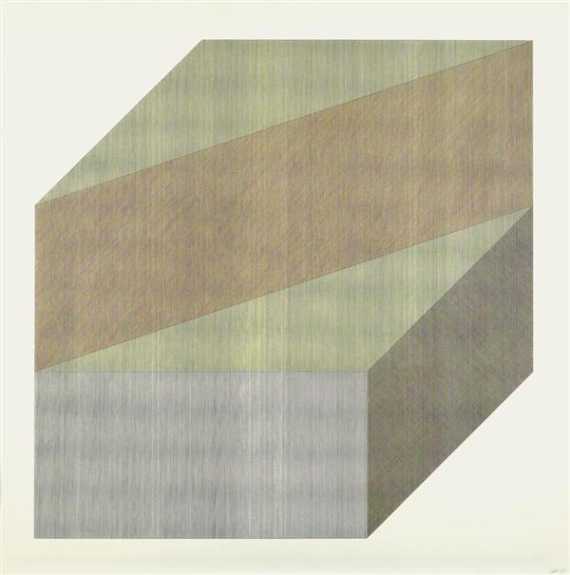 Appraisal: LEWITT SOL Hardfort - New York W rfel cube Lithograph