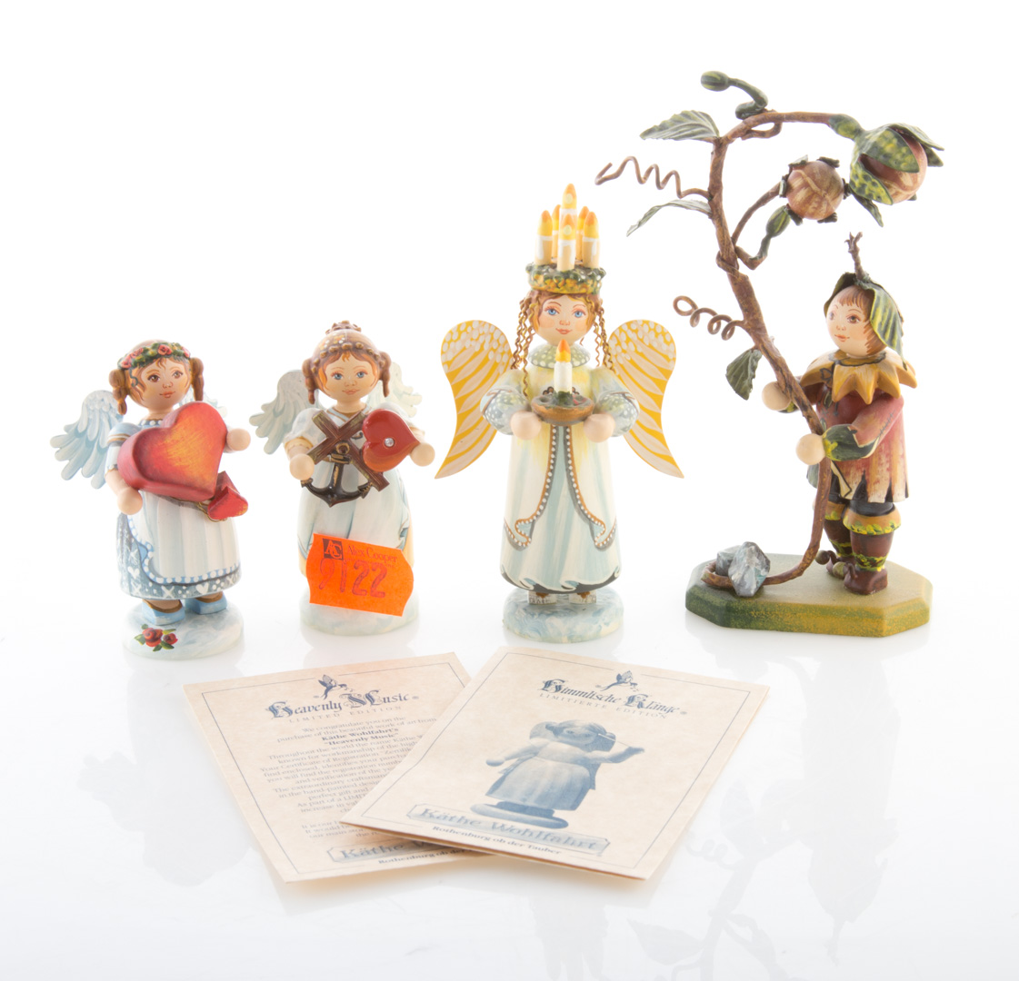 Appraisal: German artisan boxed Christmas ornaments