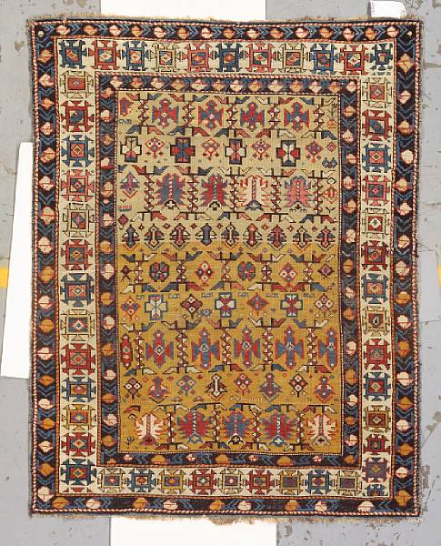 Appraisal: A Shirvan rug Caucasus late th century size approximately ft