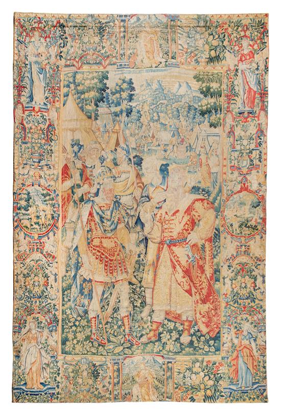 Appraisal: Sale Lot A Flemish Wool Tapestry th century depicting a