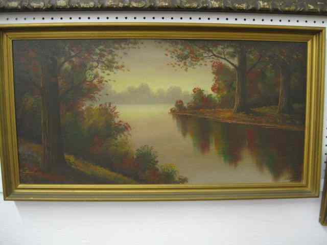 Appraisal: Lorenz E Griffith Oil Autumn Landscapeon board listed artist ''