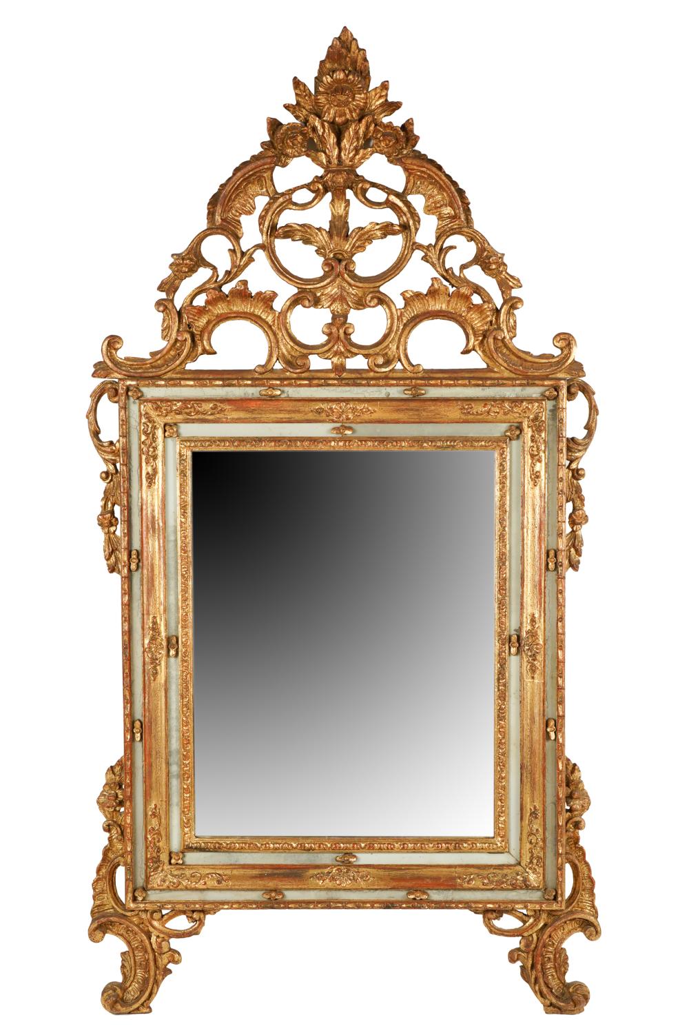 Appraisal: NEOCLASSIC STYLE GILTWOOD WALL MIRROR th century Condition good x