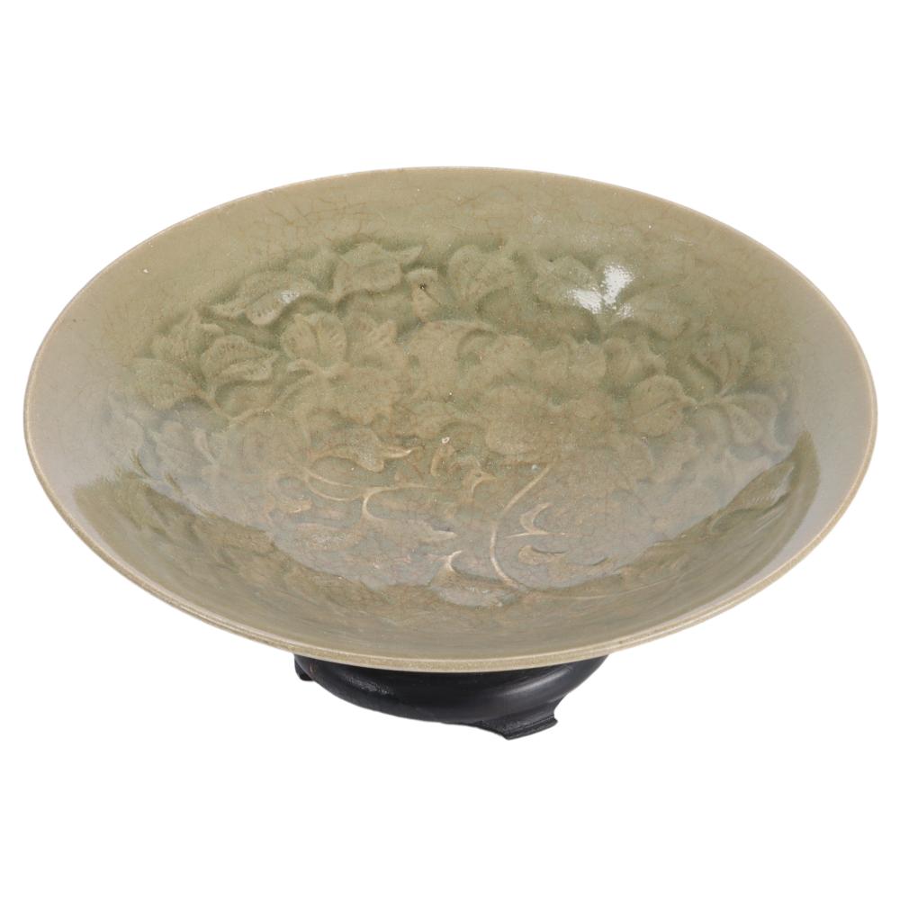 Appraisal: CHINESE NORTHERN YAOZHOU CELADON PEONY BOWL SONG DYNASTY H X