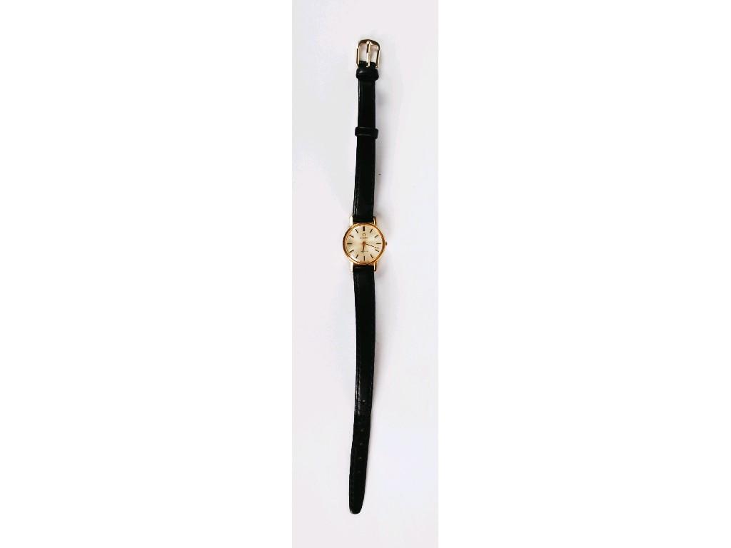 Appraisal: LADY'S OMEGA De VILLE ROLLED GOLD WRIST WATCH with circular