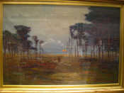 Appraisal: William James Laidlay unsigned 'Sunset' Attributed to W J Laidlay