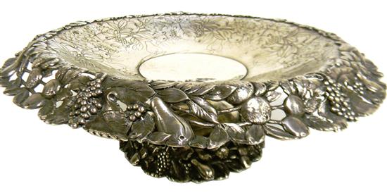 Appraisal: Tiffany Co sterling silver compote raised on circular pedestal foot