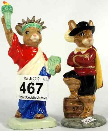 Appraisal: Royal Doulton Bunnykins Statue of Liberty DB and Cavalier DB