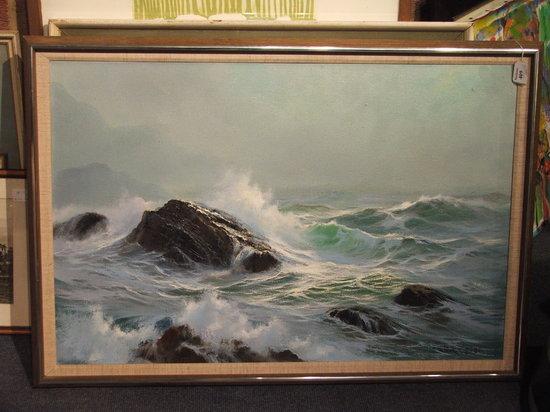 Appraisal: PETER COSSLETT TH CENTURY - Seascape signed oils on canvas