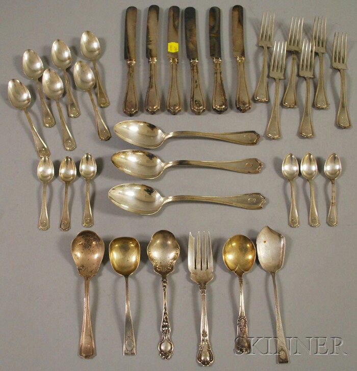 Appraisal: Thirty-three Pieces of Assorted Sterling Silver Flatware including two small