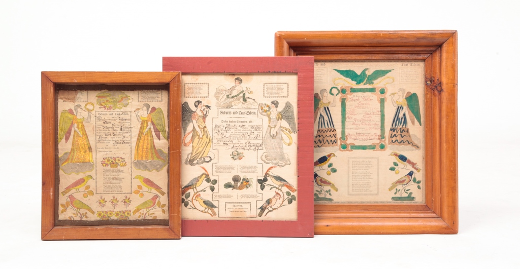 Appraisal: Printed and hand colored First is printed by Johann Ritter