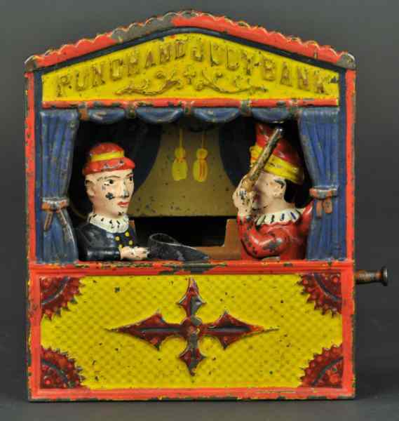 Appraisal: PUNCH JUDY MECHANICAL BANK Large letters Shepard Hardware Co designed