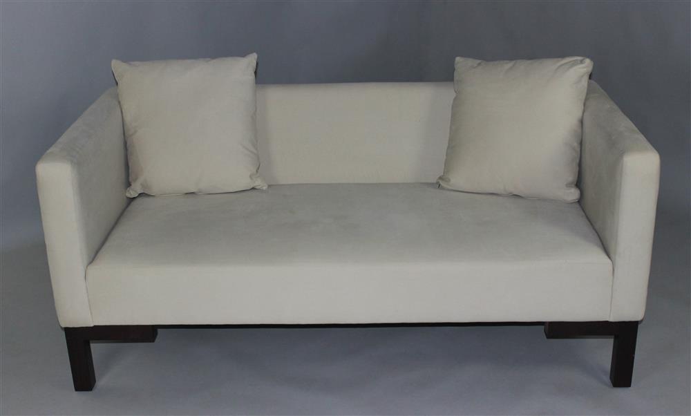 Appraisal: NEW CALVIN KLEIN BOND LOVESEAT IN BISCUIT EN SUITE contemporary