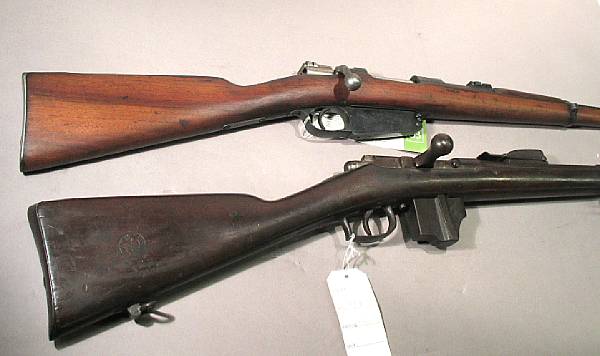 Appraisal: A lot of two antique bolt action military rifles Comprising