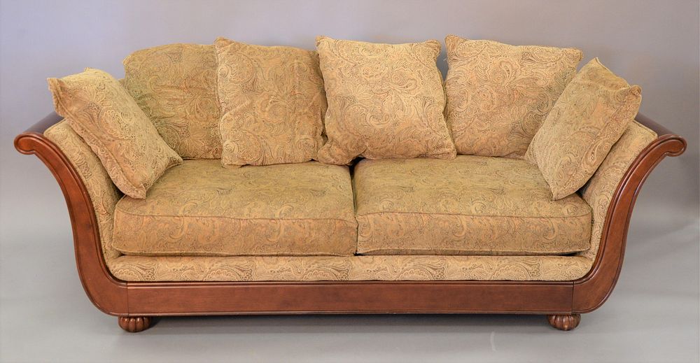 Appraisal: Schnadig upholstered sofa ht lg Schnadig upholstered sofa ht lg