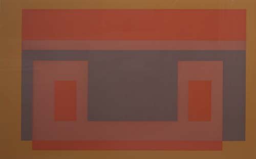 Appraisal: I-S Va from Six Variants Serigraph on Paper Albers Josef