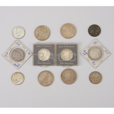 Appraisal: U S SILVER COINS Seventeen Morgan peace Condition Report