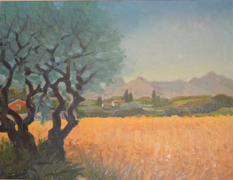 Appraisal: W LANG PAIR OF LANDSCAPES OIL ON CANVAS W LANG