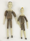 Appraisal: MILLINER'S DOLLS - Lot of two hand carved wood and