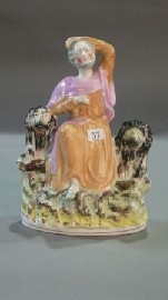 Appraisal: A Staffordshire figure of Dantel and lions cmh