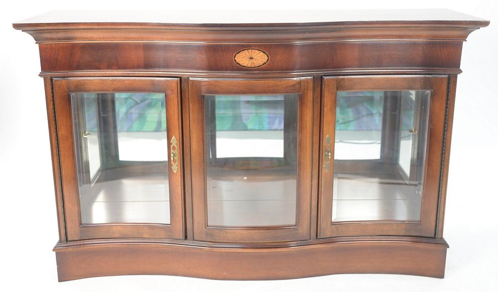 Appraisal: Mahogany Display Cabinet with lights height inches length inches depth