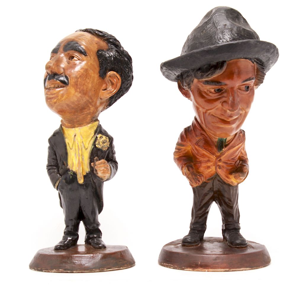 Appraisal: Groucho and Harpo Marx Esco Chalkware Figures Esco chalkware figures