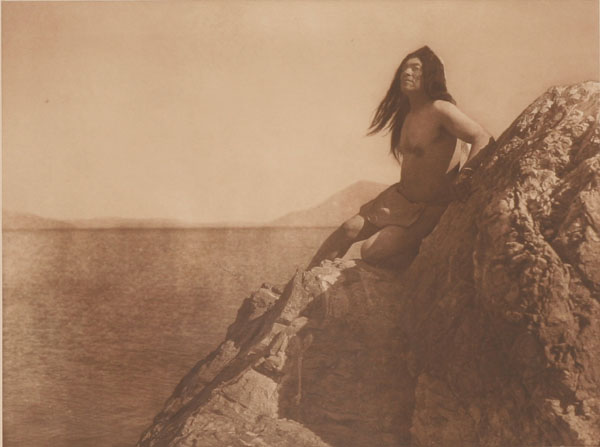 Appraisal: Edward Curtis photogravure from photograph On the Edge of Clear