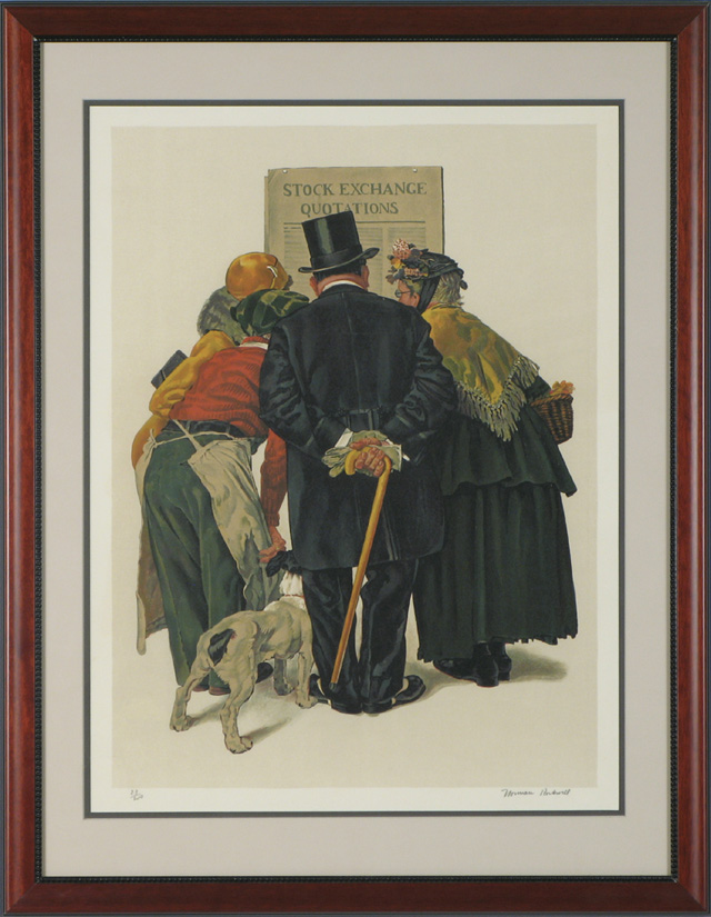 Appraisal: NORMAN ROCKWELL New York - An original color lithograph titled