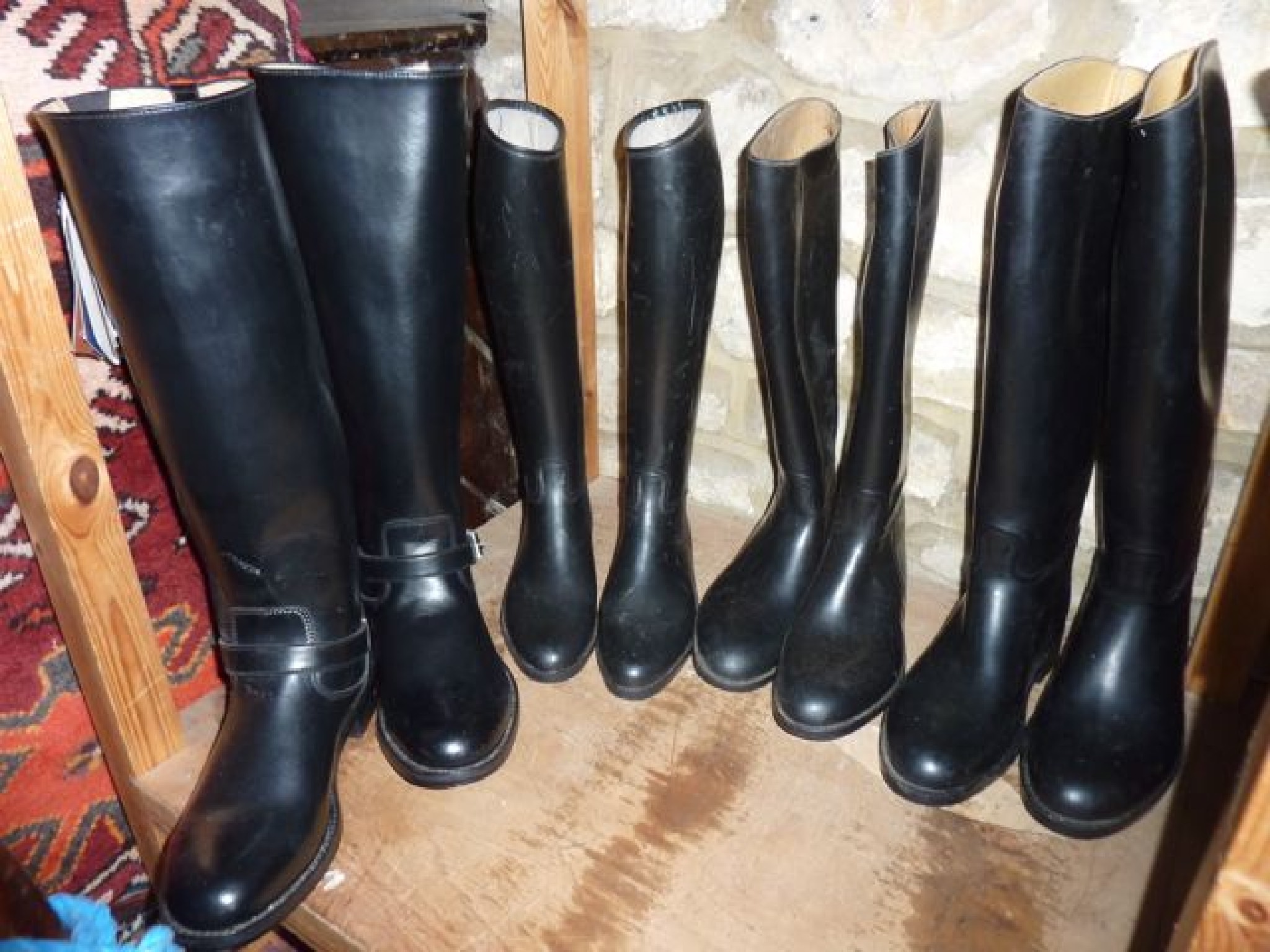 Appraisal: Four good quality contemporary pairs of riding boots to include