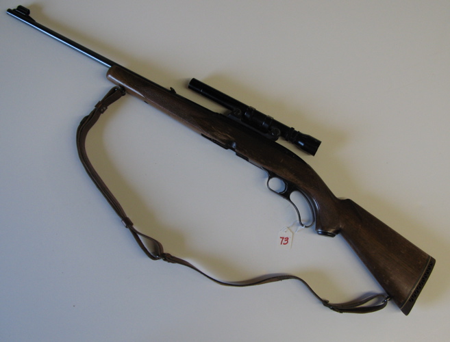 Appraisal: WINCHESTER MODEL LEVER ACTION RIFLE WITH SCOPE caliber barrel overall