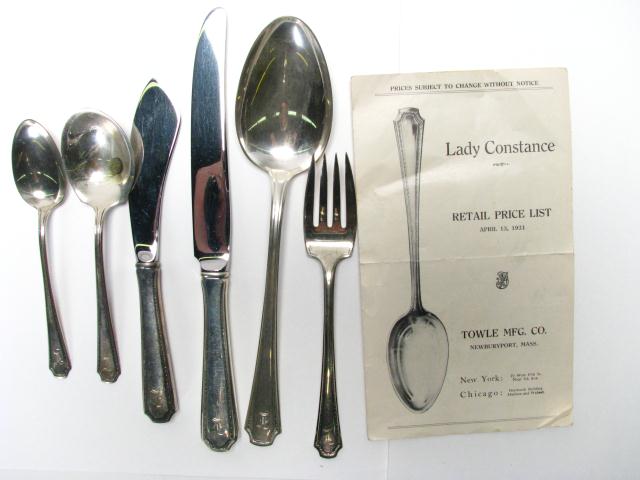 Appraisal: Partial Set of Towle Sterling Lady Constance including twelve salad