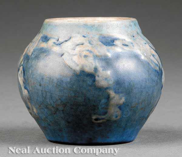 Appraisal: A Diminutive Newcomb College Art Pottery Semi-Matte Glaze Vase decorated