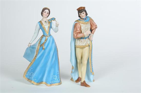 Appraisal: TWO LENOX FIGURINES Romeo h And Juliet h