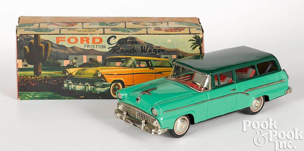 Appraisal: Bandai Ford Custom Ranch Wagon Bandai Japanese tin friction Ford