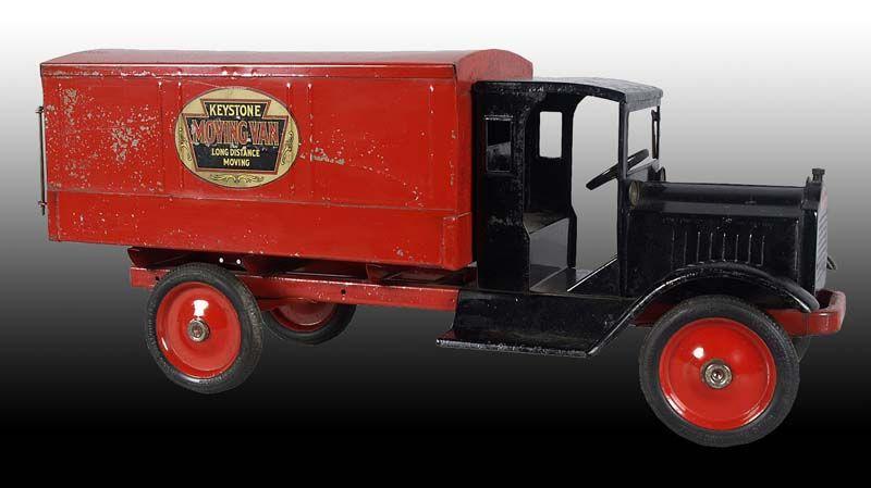 Appraisal: Pressed Steel Keystone Moving Van Toy Description '' L Circa