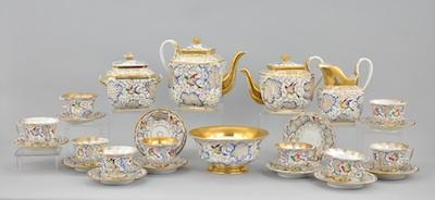 Appraisal: An Old Paris Porcelain Tea Service Matching set consisting of