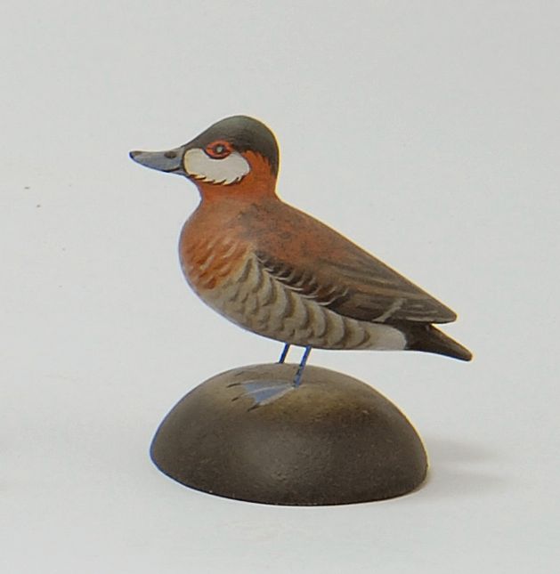 Appraisal: MINIATURE RUDDY DUCK DRAKE By Crowell of East Harwich Massachusetts