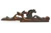 Appraisal: ORNAMENTAL WOOD CARVING - Seahorse in Polychrome Finish Northern European