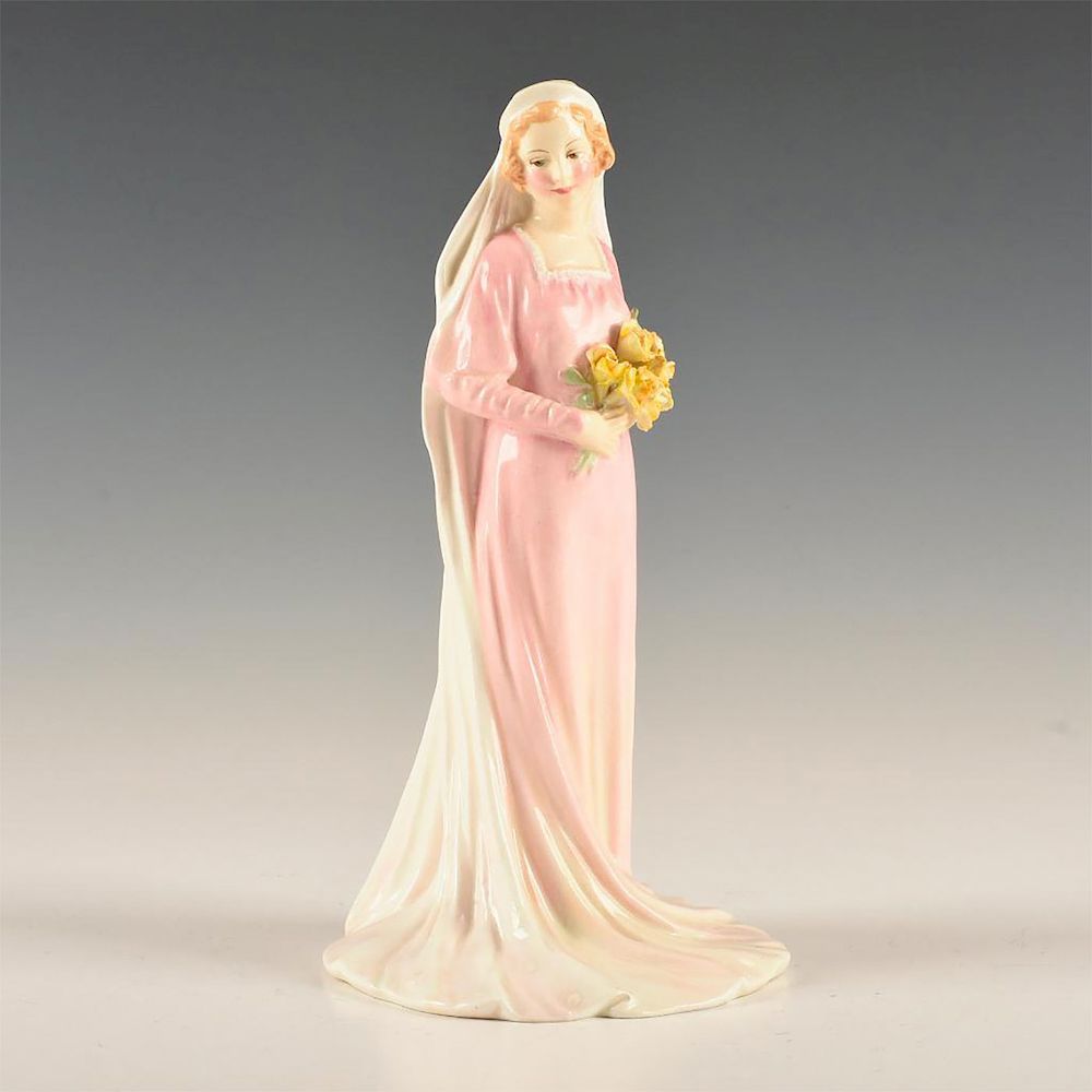 Appraisal: ROYAL DOULTON FIGURINE THE BRIDE HN Art Deco bride Superb