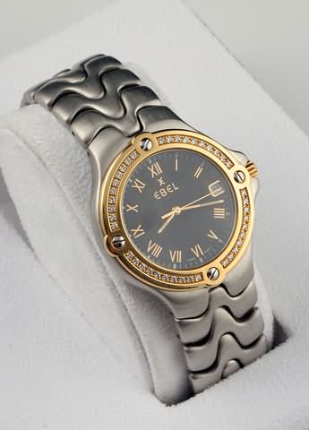 Appraisal: Stainless stell K sport wave with diamonds quartz Never worn