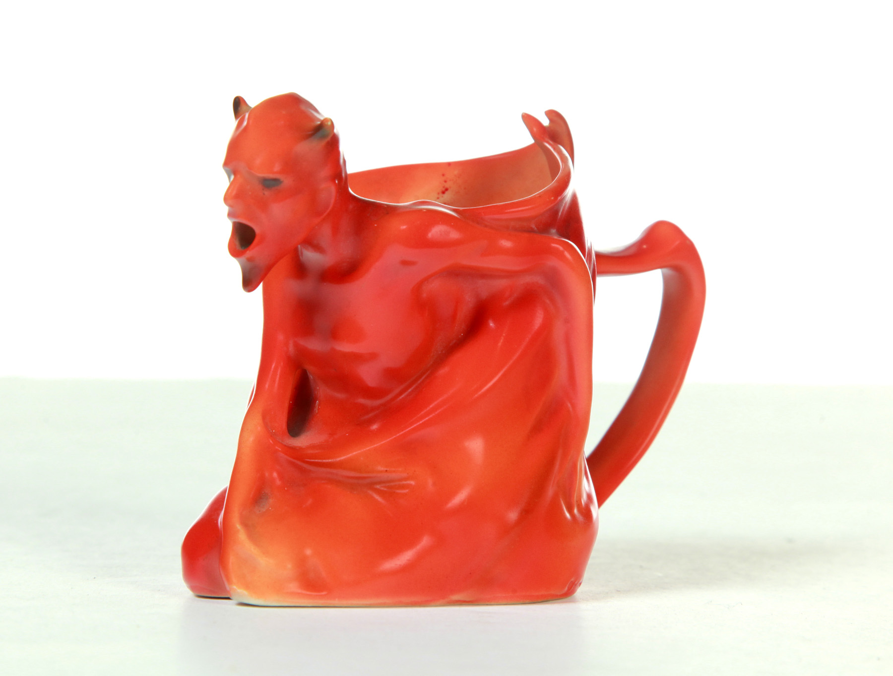 Appraisal: ROYAL BAYREUTH DEVIL CREAMER Germany late th-early th century Red