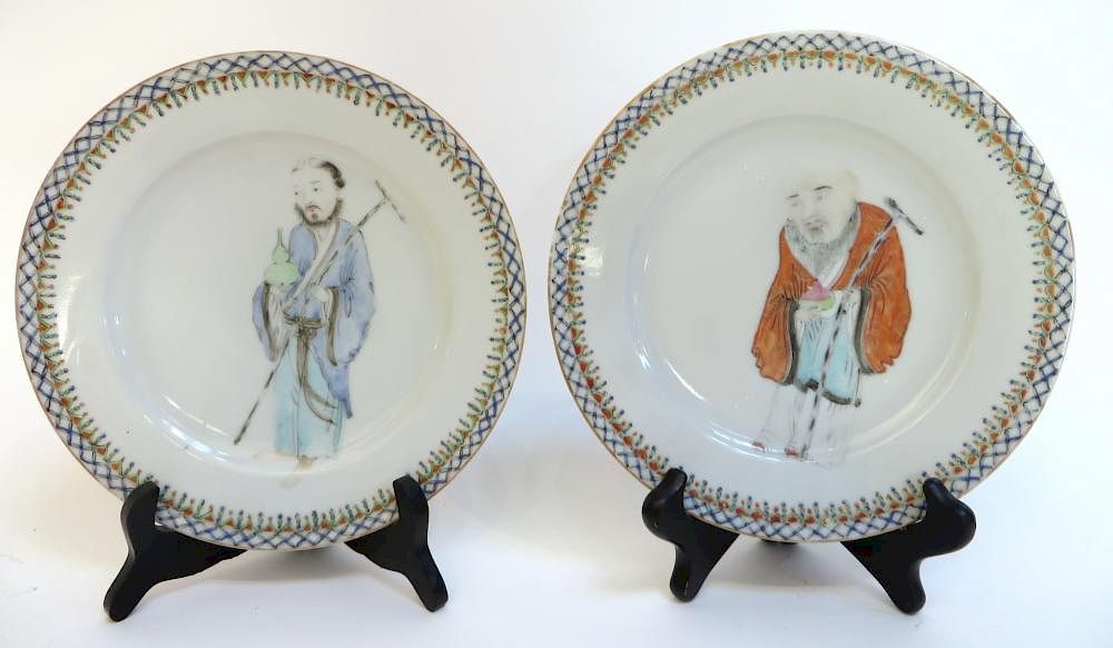 Appraisal: Pair Of Immortal Plates Pair Of Immortal Plates Description Hand