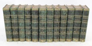 Appraisal: Lot of volume French leather bound books Lot of volume