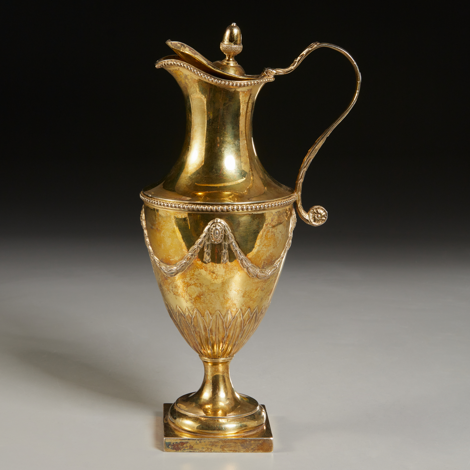 Appraisal: GEORGE III GILT SILVER PITCHER JOHN CARTER II Letter dated